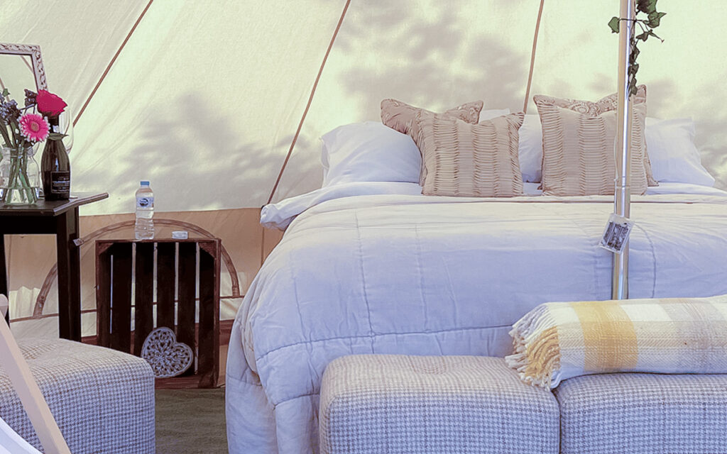 Stay in Bell Tent, Glamping at Wild Canvas Camping